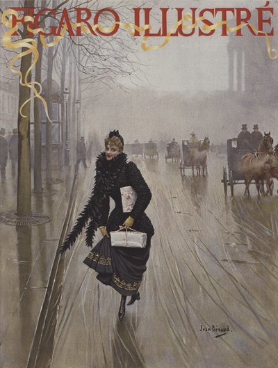 Cover of Le Figaro Illustré, January 1891 by Jean Beraud