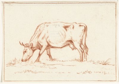 Grazing Cow, Facing Left by Jean Bernard