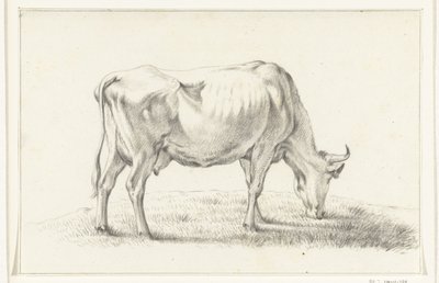 Grazing Cow, Facing Right by Jean Bernard