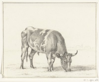 Grazing Bull, to the Right by Jean Bernard