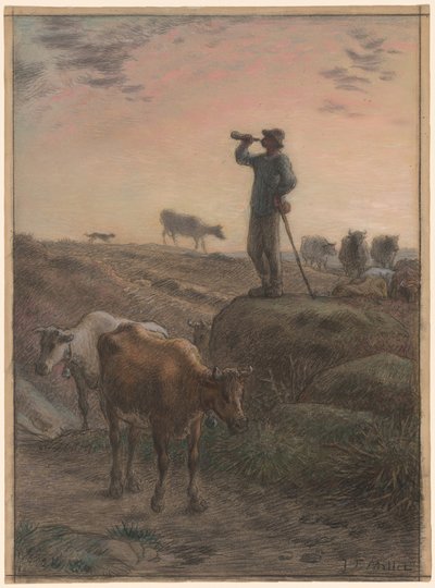 Calling Home the Cows by Jean Francois Millet