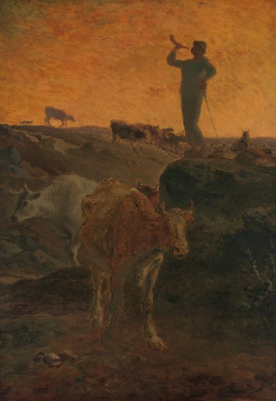 Calling the Cows Home by Jean Francois Millet