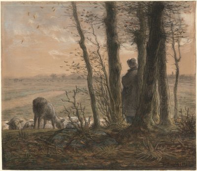 Falling Leaves by Jean Francois Millet