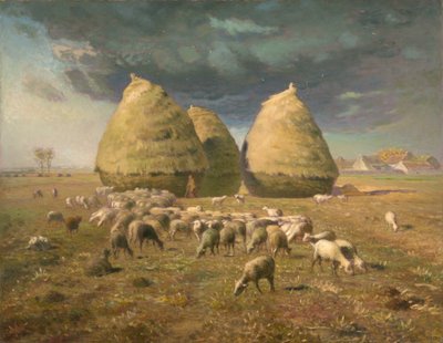 Haystacks: Autumn by Jean Francois Millet