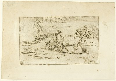The Two Cows by Jean Francois Millet