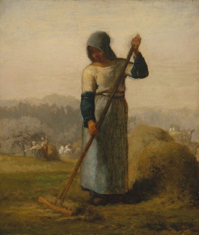 Woman with a Rake by Jean Francois Millet