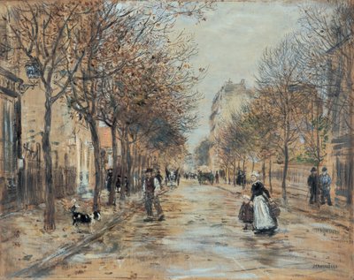 Street in Asnières by Jean Francois Raffaelli