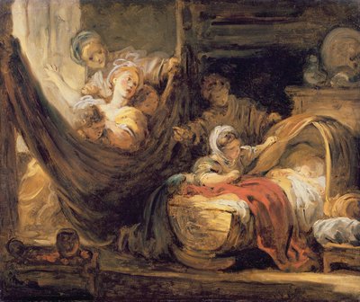 The Cradle by Jean Honore Fragonard