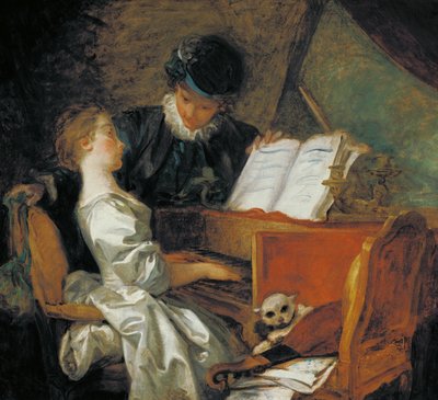 The Music Lesson by Jean Honore Fragonard