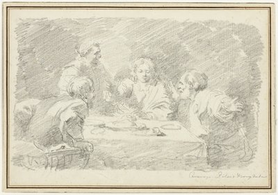 The Supper at Emmaus by Jean Honore Fragonard