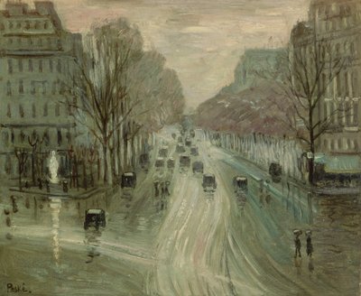 Paris under Snow by Jean Misceslas Peske