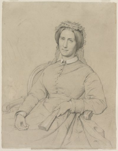 Madame Hippolyte Flandrin Aimée Ancelot, 1869 by Jean Paul Flandrin