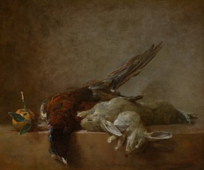 Still Life with Game by Jean Baptiste Simeon Chardin