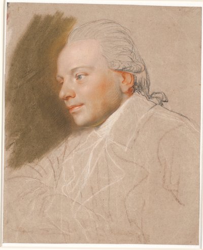 Portrait of a Young Man, Unfinished by Jens Juel