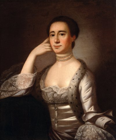 Portrait of Mrs. John Champneys by Jeremiah Theus