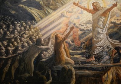 Descent of Christ into Limbo. 1891-94 by Joakim Frederik Skovgaard