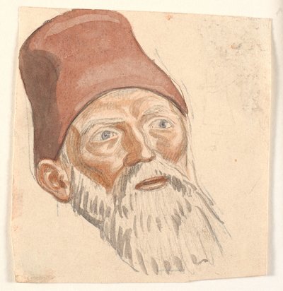 Study of Head of Bearded Old Man by Joakim Frederik Skovgaard