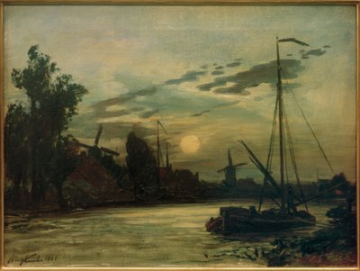 Landscape in the Evening by Johan Barthold Jongkind