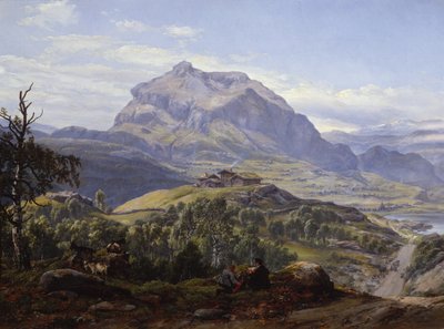 Vang in Valdres by Johan Christian Dahl