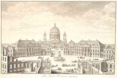 Place Royale de Friedrichstadt in Copenhagen by Johan Martin Preisler