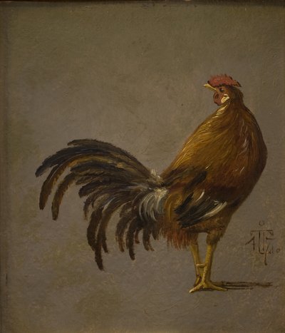 A Rooster by Johan Thomas Lundbye