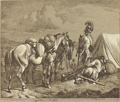 Austrian Dragoons by Johann Adam Klein