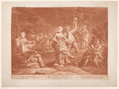 Outdoor Dance Party by Johann Baptist Enzensberger