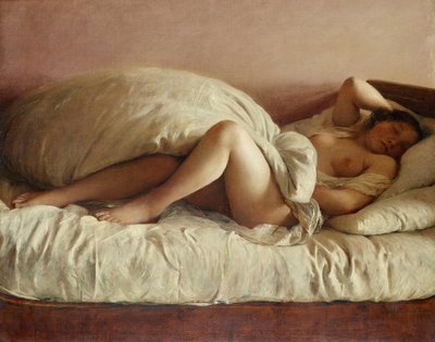 Sleeping Woman by Johann Baptist Reiter