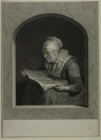 The Reader by Johann Georg Wille