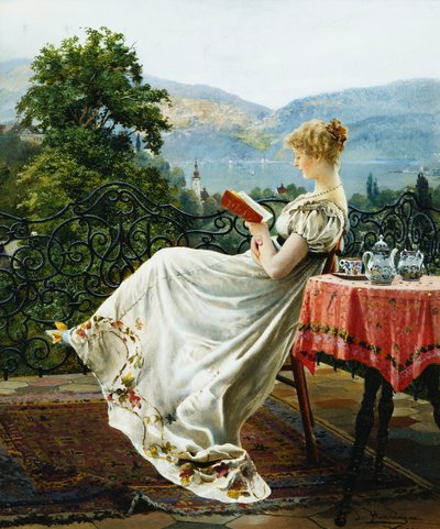 On the Terrace by Johann Hamza