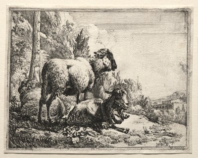 Goat with Bell by Johann Heinrich Roos