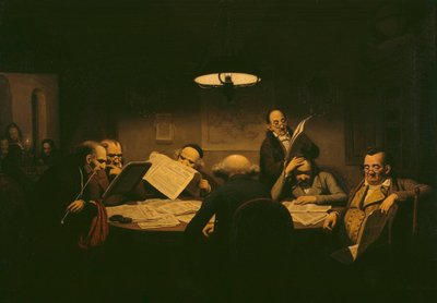 The Reading Room by Johann Peter Hasenclever