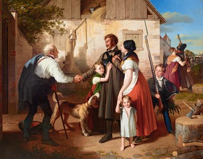 The Homecoming of the Militiaman by Johann Peter Krafft
