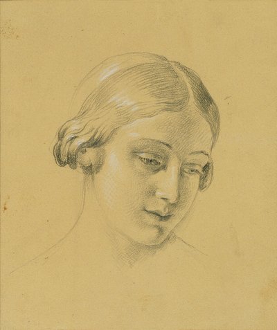 Female Portrait Study by Johann Peter Krafft