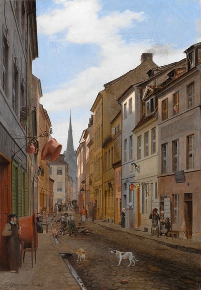 Parochialstrasse in Berlin by Johann Philipp Eduard Gartner