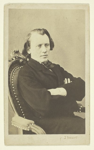 Portrait of Brahms by Johann Reiner