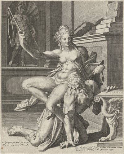Aristotle and Phyllis by Johann Sadeler (I)