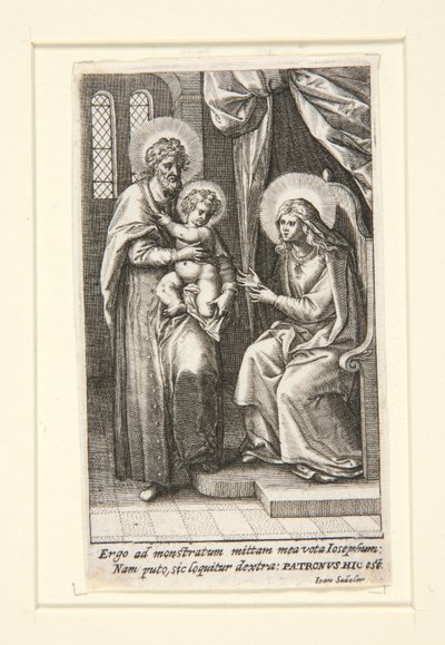 The Holy Family by Johann Sadeler I