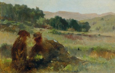 Landscape with Hunter and Dog by Johann  Till der Jüngere