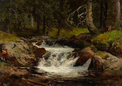 Forest Stream by Johann Wilhelm Schirmer