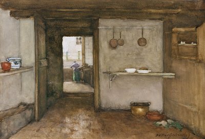 Kitchen Interior by Johannes Hendrik Weissenbruch