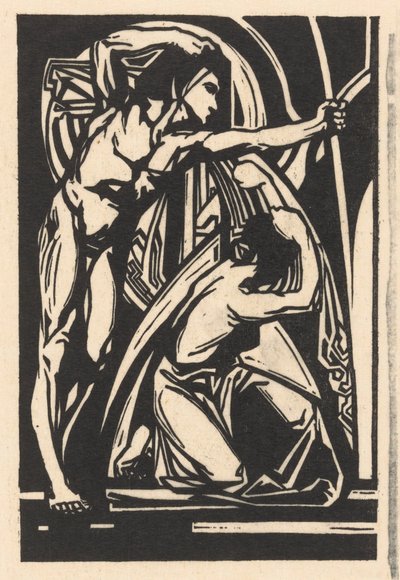 Standing Man and Kneeling Woman by Johannes Josephus Aarts