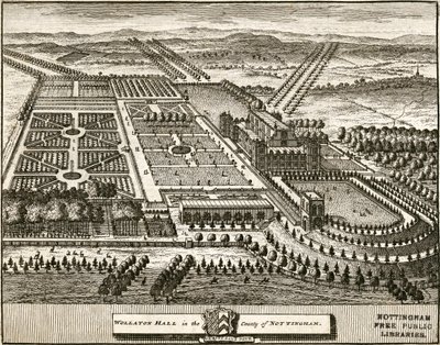 Wollaton Hall and Park Nottingham, Nottinghamshire by Johannes Kip