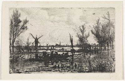Dutch Landscape by Johannes Tavenraat