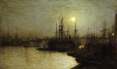 Night Toil, Billingsgate Wharf by John Atkinson Grimshaw