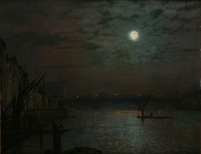 Southwark Bridge by Moonlight, 1882 by John Atkinson Grimshaw