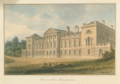 Bedfordshire - Woburn Abbey, 1824 by John Buckler