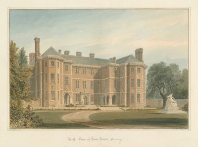 Surrey - Ham House, 1815 by John Buckler