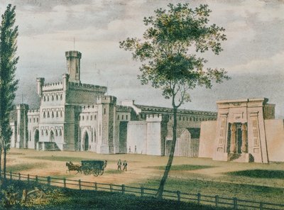 Moyamensing Prison, Philadelphia, 1840 by John Caspar Wild