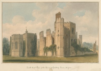 Sussex - Cowdray House, 1825 by John Chessell Buckler